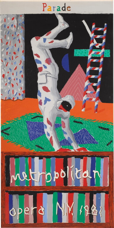 View full screen - View 1 of Lot 149. DAVID HOCKNEY, R.A. | PARADE, METROPOLITAN OPERA.