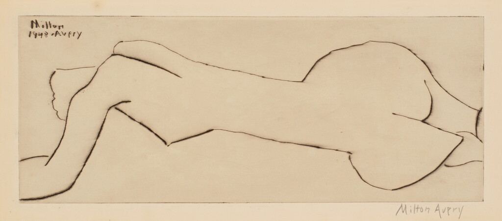View full screen - View 1 of Lot 738. Nude with Long Torso (Reclining Nude), from Laurels Portfolio (Lunn 29).
