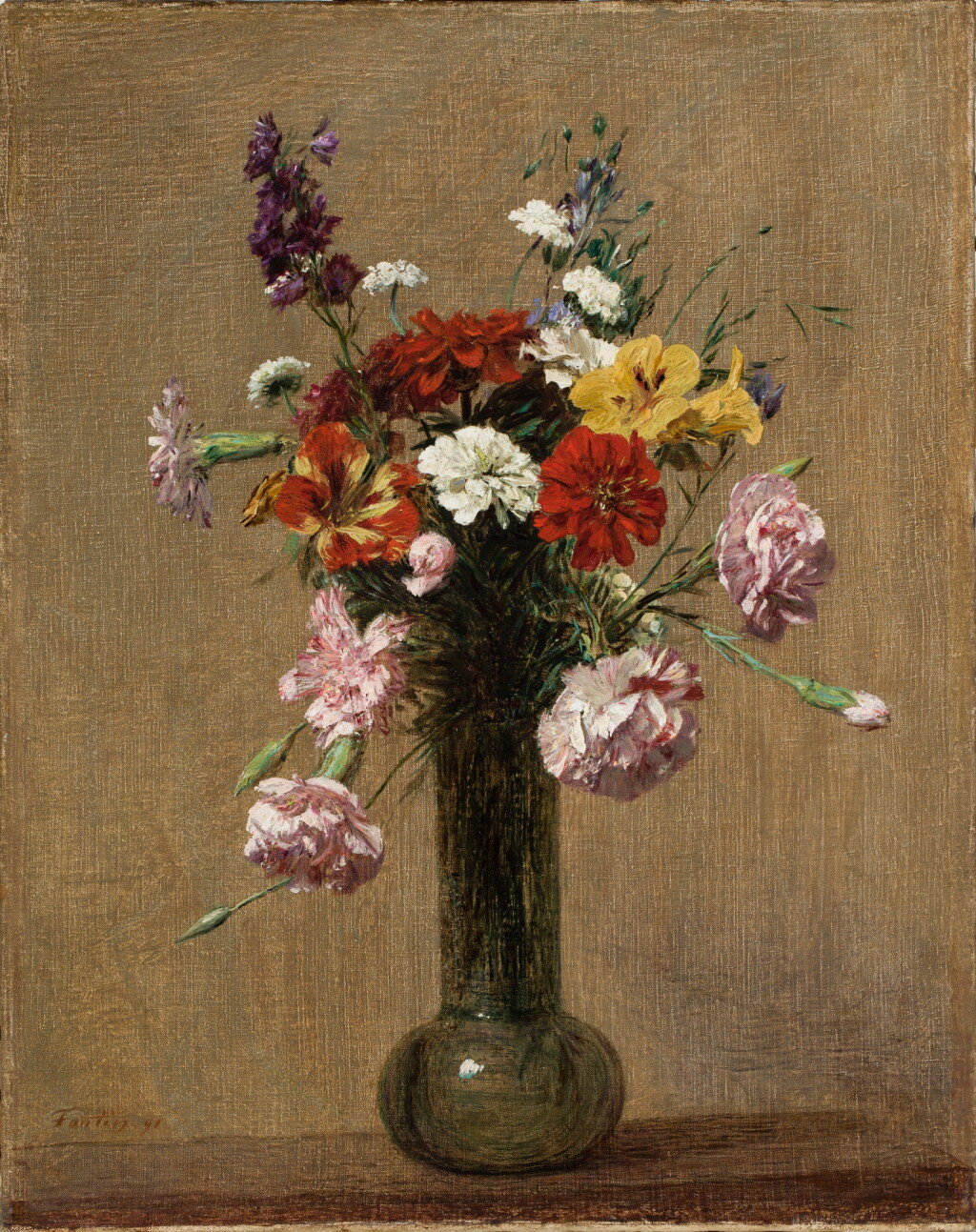 View full screen - View 1 of Lot 49. Fleurs diverses dans un vase.