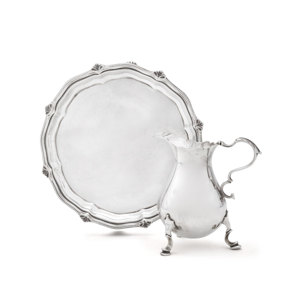 View full screen - View 1 of Lot 1600. A Victorian silver waiter, Harrison Bros. & Howson, Sheffield, 1890.