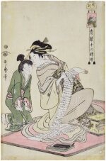 Kitagawa Utamaro (1753-1806) | The Hour of the Dog (Inu no koku) | Edo period, late 18th century