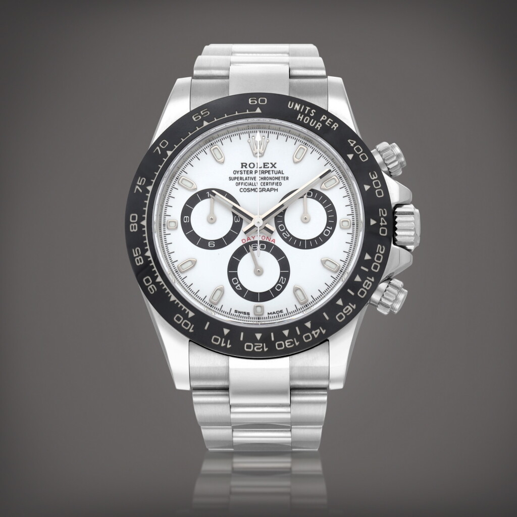 View full screen - View 1 of Lot 126. Daytona, Reference 116500LN A stainless steel chronograph wristwatch with bracelet Circa 2019 | 勞力士 | Daytona 型號 116500LN 精鋼計時鍊帶腕錶,製作年份約 2019.