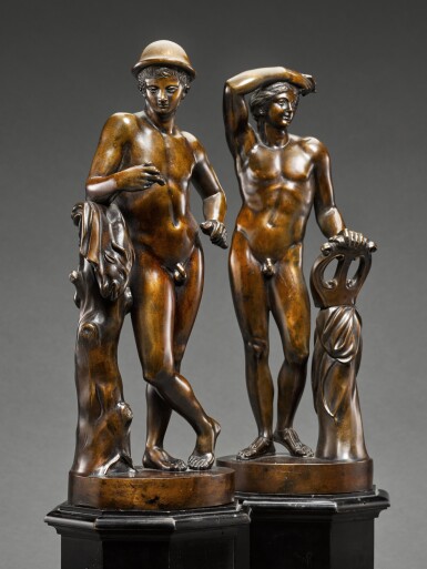 View full screen - View 1 of Lot 75. Attributed to Massimiliano Soldani Benzi (1656-1740) | Italian, Florence, first half 18th century | After the Antique | The Apollino and Mercury.