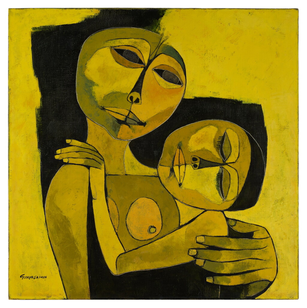 View full screen - View 1 of Lot 453. Madre y niño.