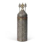 An Iraqi Silver-Mounted Wood Torah Case, 1876