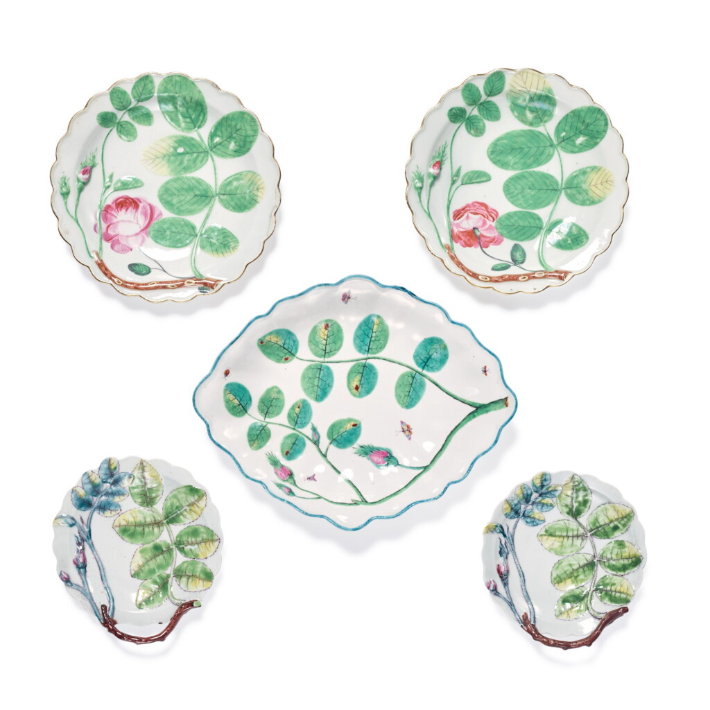 View full screen - View 1 of Lot 230. A GROUP OF ENGLISH PORCELAIN 'BLIND EARL'-PATTERN WARES, CIRCA 1758-70.