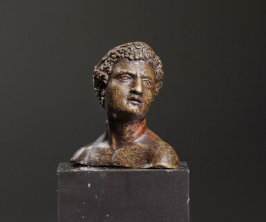 View full screen - View 1 of Lot 40. Attributed to Andrea Briosco, called Riccio (circa 1470-1532) and workshop | Italian, Padua, first third 16th century | Bust of a Young Man.