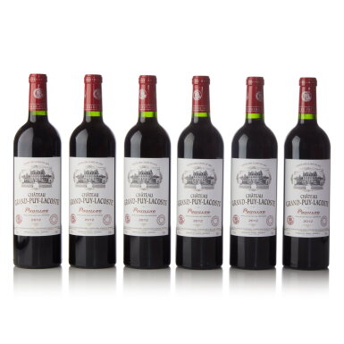 View full screen - View 1 of Lot 190. Château Grand Puy Lacoste 2012 (6 BT).