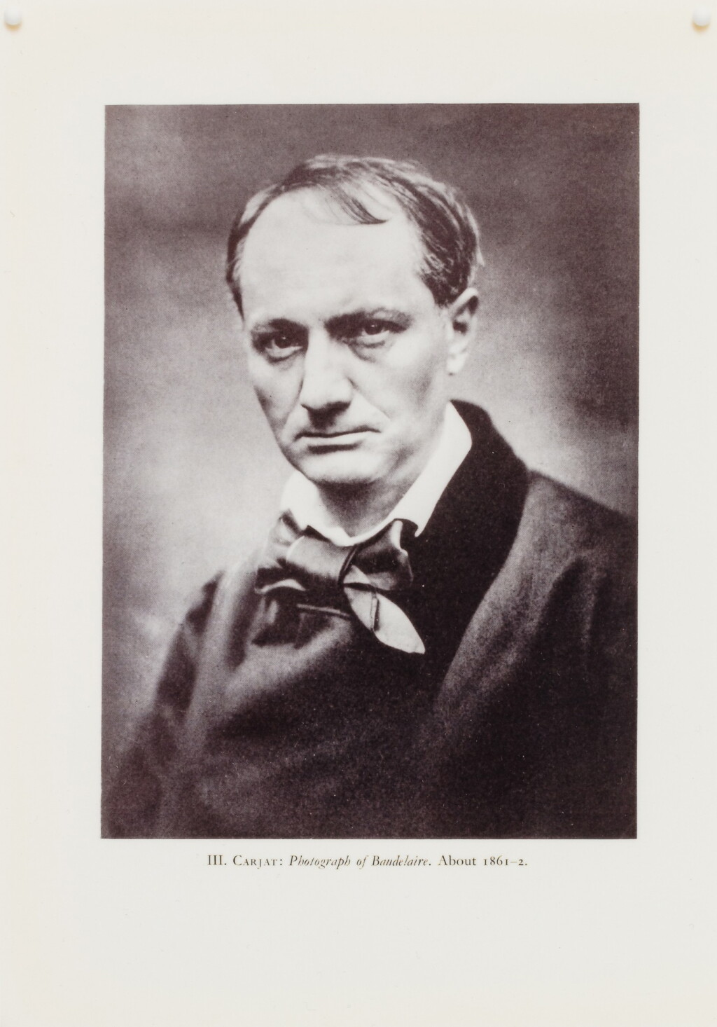 View full screen - View 1 of Lot 90. Charles Baudelaire ; Itinerary Based on the Footnotes from Baudelaire's Review of the Salon of 1846, p. 54 ; Photograph of Charles Baudelaire (Three works).