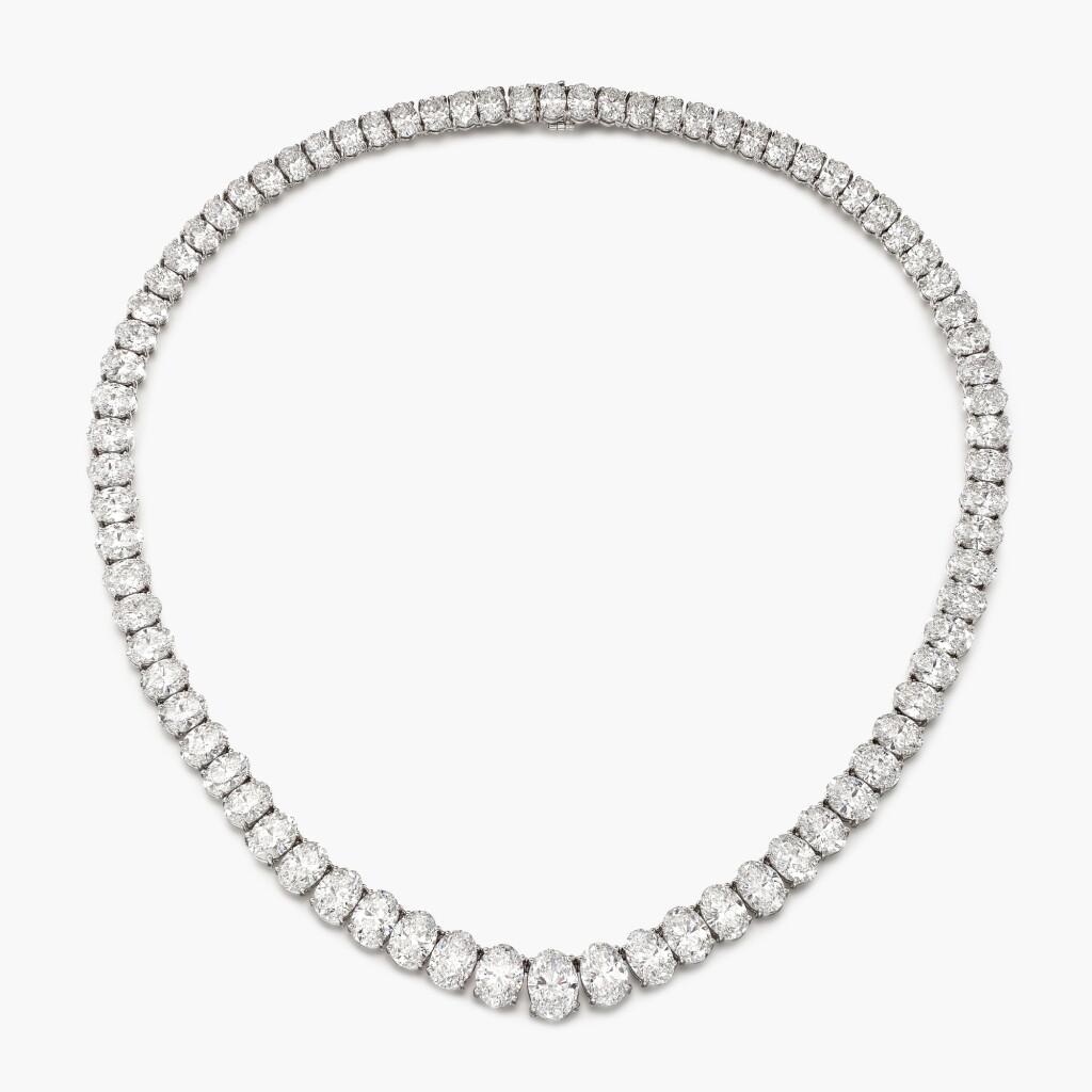 View full screen - View 1 of Lot 1733. Diamond Rivière Necklace | 鑽石 項鏈.