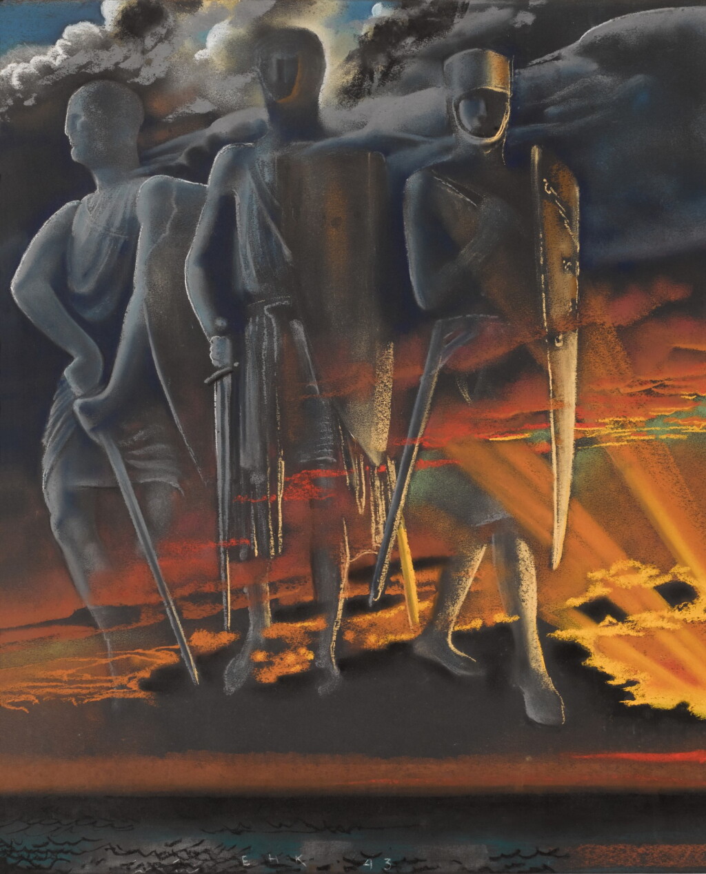 View full screen - View 1 of Lot 28. ERIC KENNINGTON, R.A. | RESURGENCE.