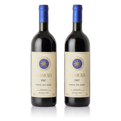 View full screen - View 1 of Lot 8835. Sassicaia 1987 (6 BT).