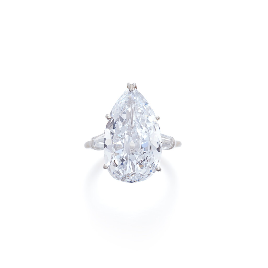View full screen - View 1 of Lot 54. An Exquisite Faint Blue Diamond and Diamond Ring.