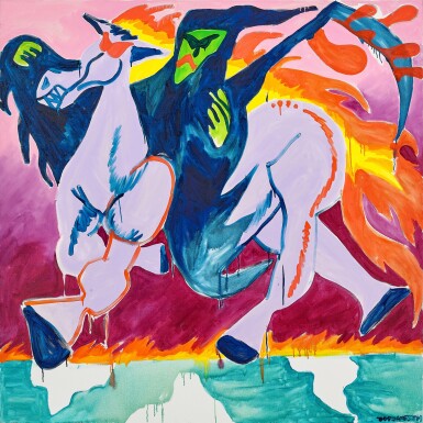 View full screen - View 1 of Lot 1047. Fun Time On The Horizon | 天邊的歡樂時光 .