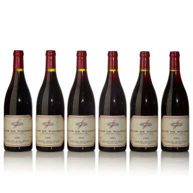 View full screen - View 1 of Lot 185. Clos de Vougeot 1995 Jean Grivot (12 BT).