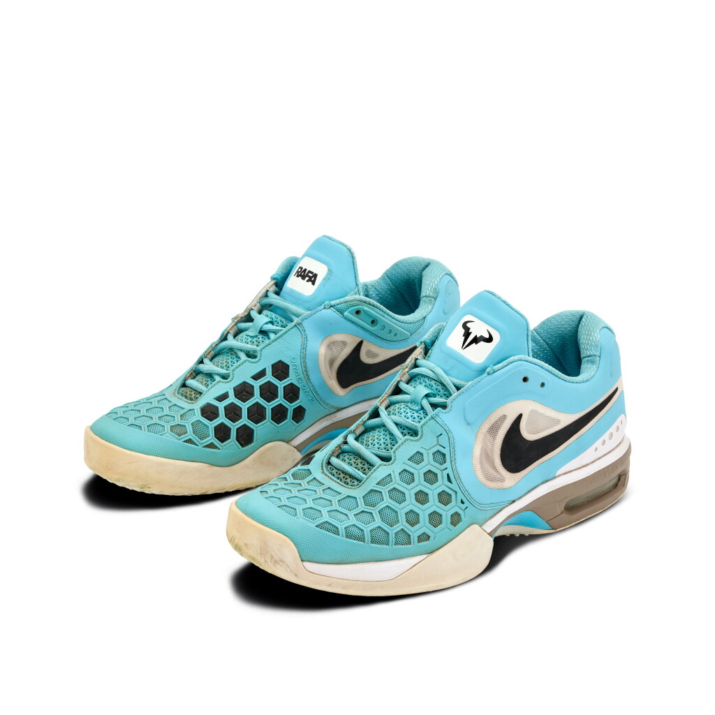 View full screen - View 1 of Lot 38. Rafael Nadal 2014 Gerry Weber Open Match Worn Sneakers.