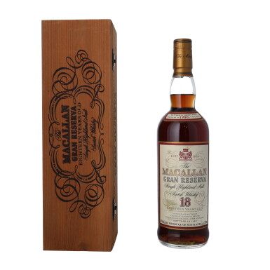 View full screen - View 1 of Lot 17. The Macallan 18 Year Old Gran Reserva 40.0 abv 1980 (1 BT75).
