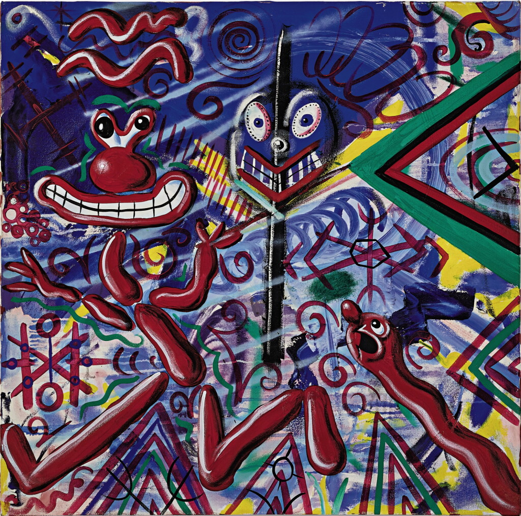 View full screen - View 1 of Lot 587. KENNY SCHARF 肯尼·沙夫 | RED JUMP 跳躍的紅.