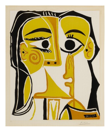 View full screen - View 1 of Lot 77. PABLO PICASSO | PORTRAIT STYLISÉ DE JACQUELINE (TÊTE DE FEMME) (B. 1065; BA. 1285).