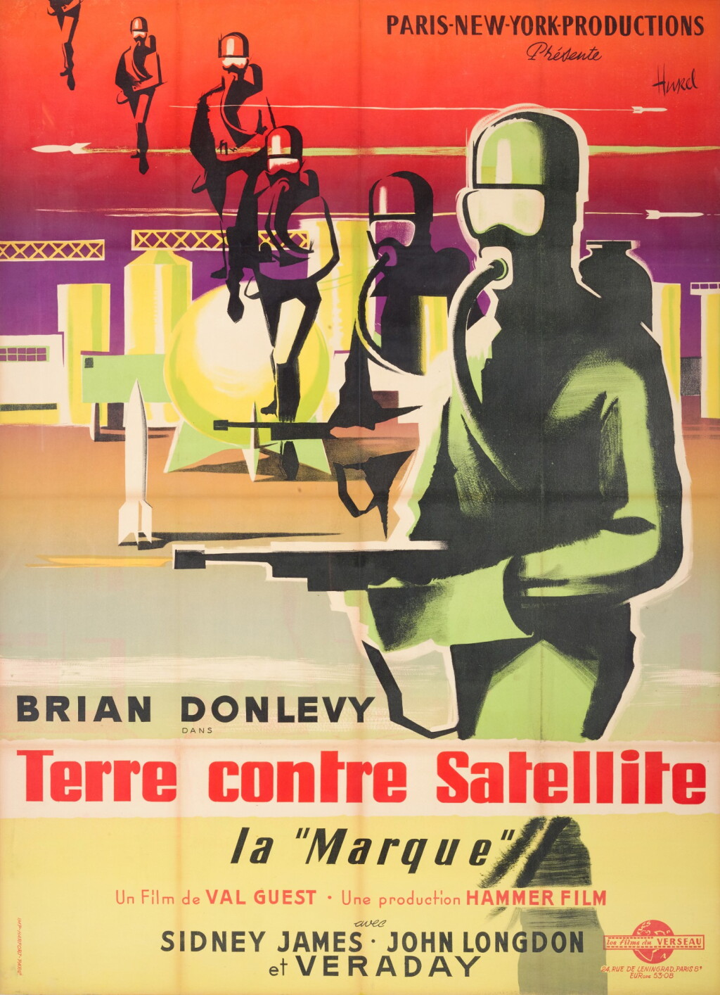 View full screen - View 1 of Lot 103. QUATERMASS II / TERRE CONTRE SATELLITE (1967) POSTER, FRENCH.