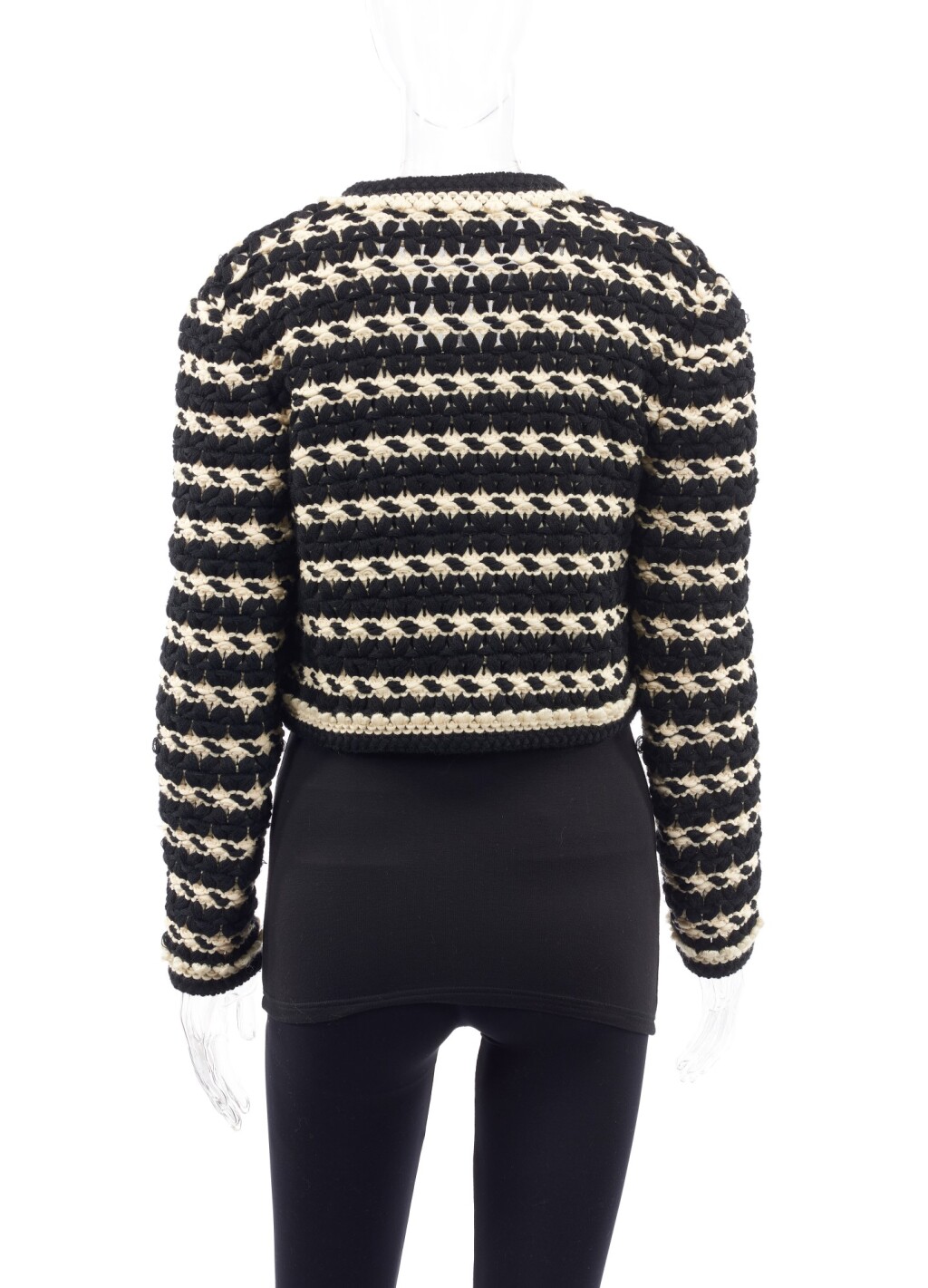 BLACK AND WHITE KNITTED JACKET, CHANEL A Collection of a Lifetime