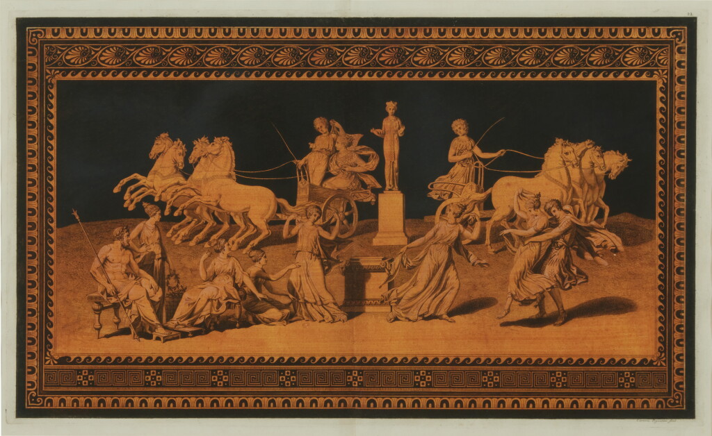 View full screen - View 1 of Lot 121. William Hamilton, A Set of Three Framed Prints, After the Antique.