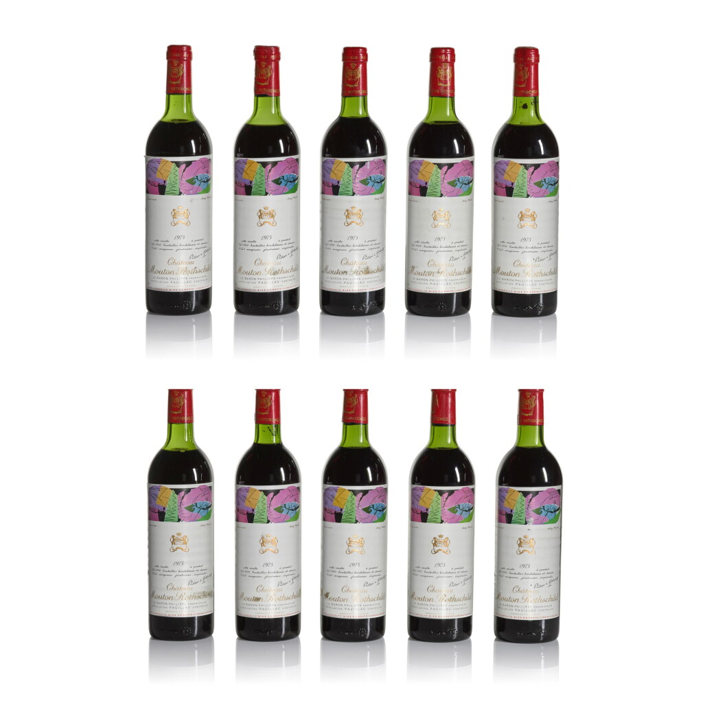 View full screen - View 1 of Lot 5. Château Mouton Rothschild 1975 (10 BT).