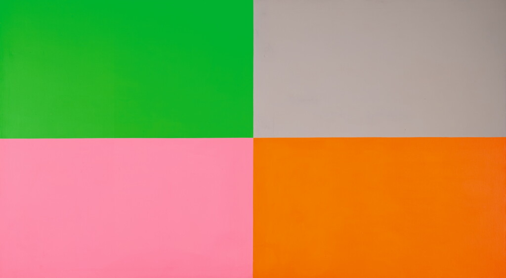 View full screen - View 1 of Lot 8. PETER JOSEPH | UNTITLED (GREEN, GREY, PINK, ORANGE).