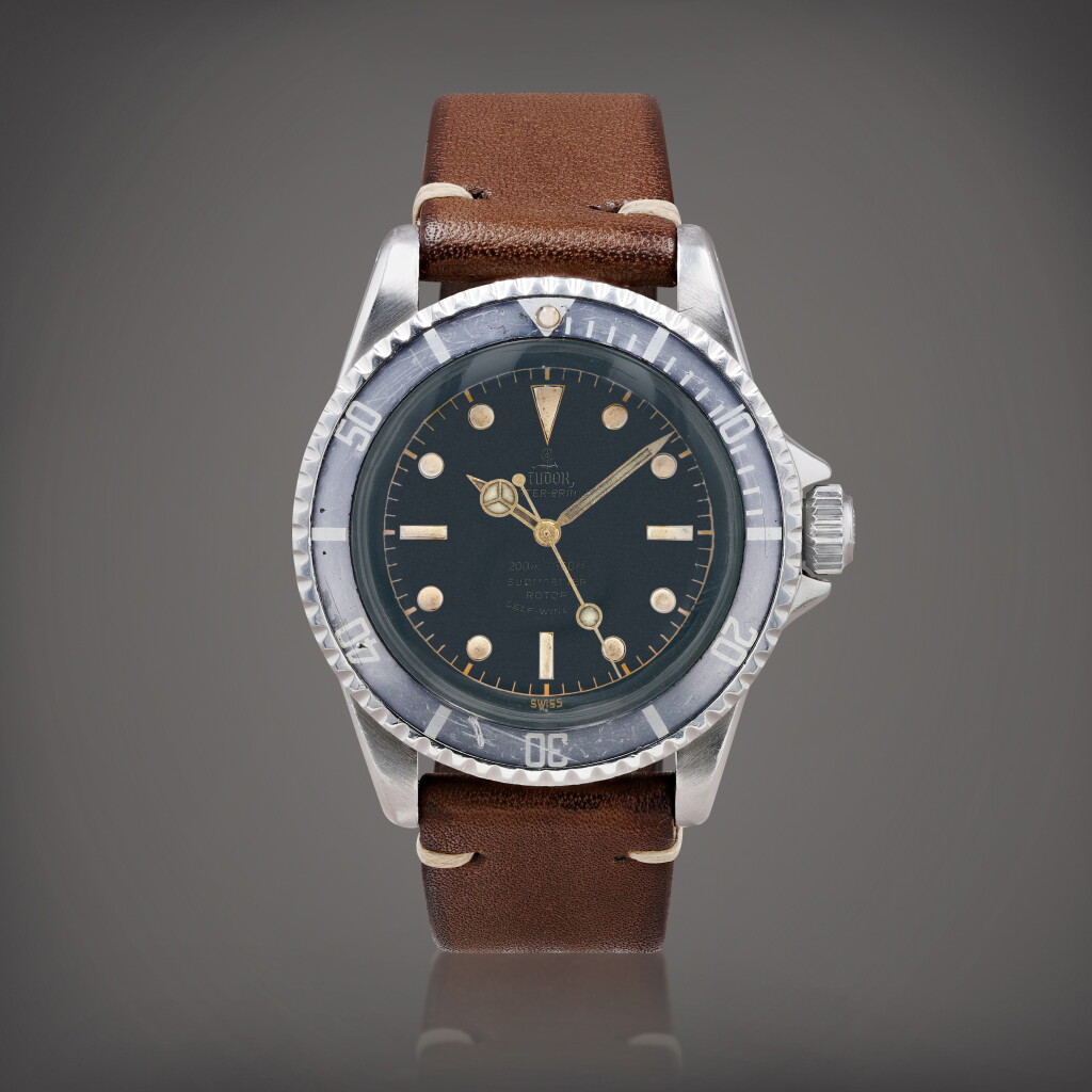 View full screen - View 1 of Lot 372. Submariner 'Underline gilt dial and PCG case', reference 7928 Montre bracelet en acier | Stainless steel wristwatch Vers 1963 | Circa 1963.