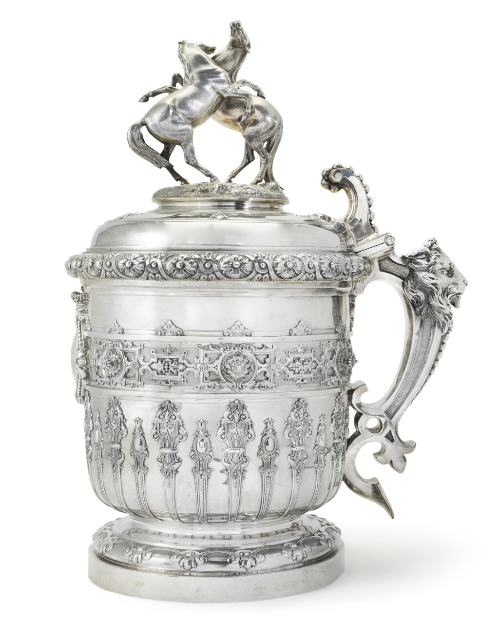 View full screen - View 1 of Lot 149. The Queen's Cup, Ascot Races, 1867. A magnificent silver racing trophy, Robert Garrard for R. & S. Garrard & Co., London, 1867.