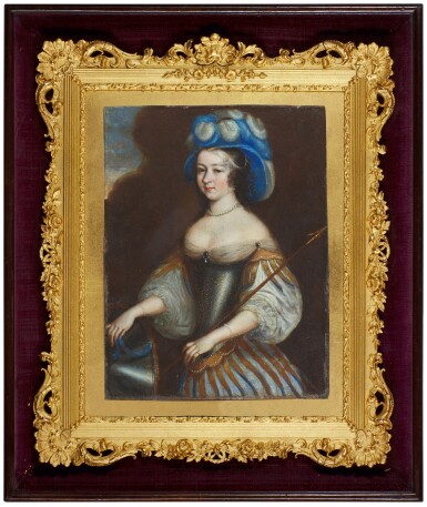 View full screen - View 1 of Lot 98. Portrait of a lady dressed in the guise of Diana.