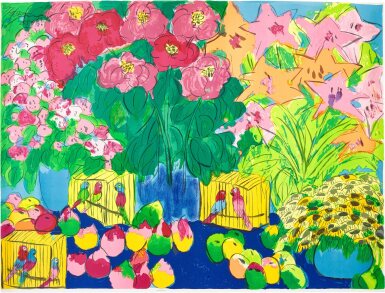 View full screen - View 1 of Lot 504. Walasse Ting 丁雄泉 | Endlessly 不休.