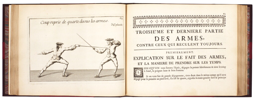 View full screen - View 1 of Lot 223. Girard, Traite des armes, The Hague, 1740, modern half morocco.
