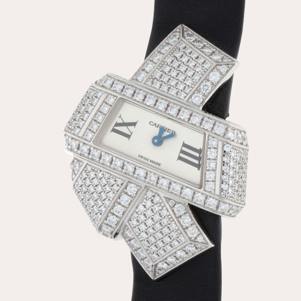 View full screen - View 1 of Lot 234. Libre Noeud, Reference 3080 | A white gold and diamond-set wristwatch | Circa 2012.