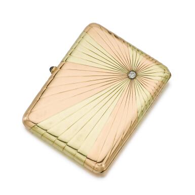 faberge cigarette case price Lot 79 Russian Gold & Enamel Cigarette