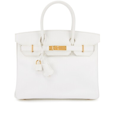 View full screen - View 1 of Lot 661. White Epsom Birkin 30 Gold Hardware, 2010.