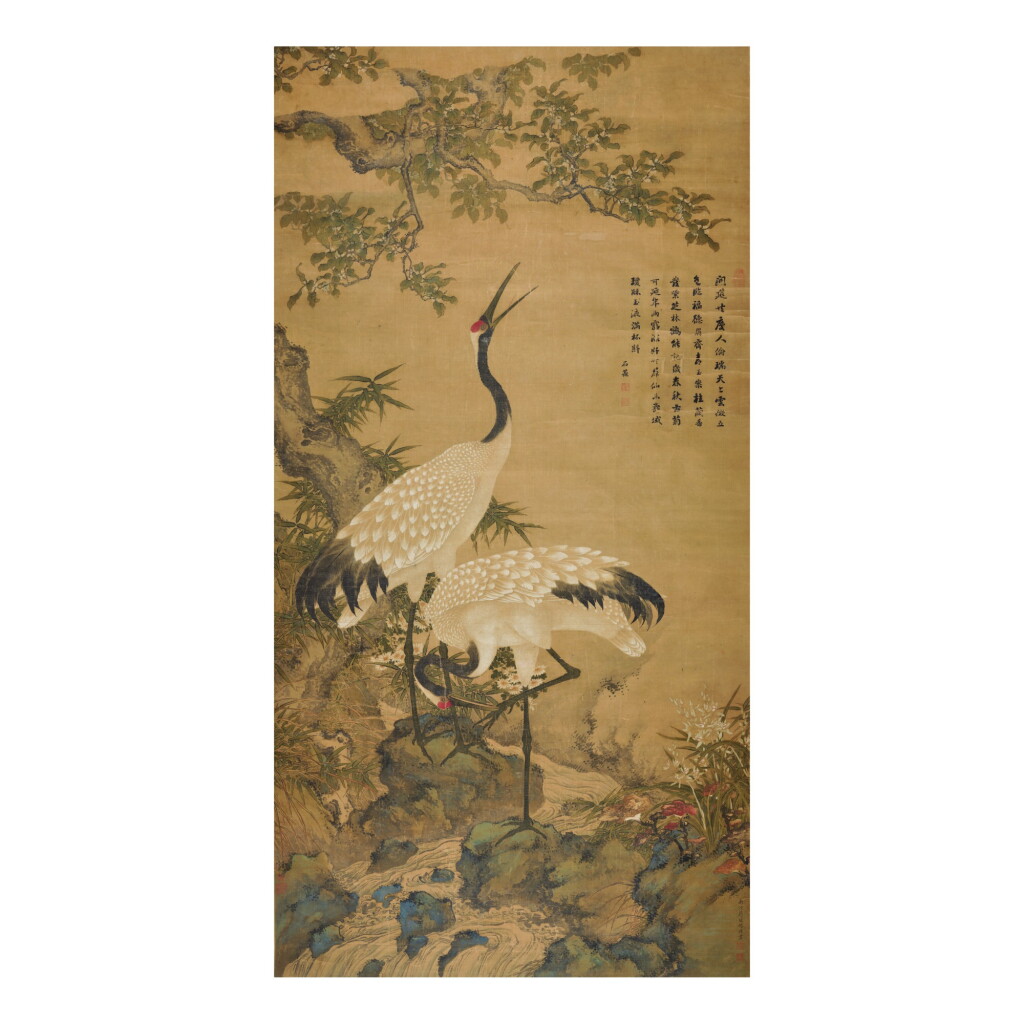 View full screen - View 1 of Lot 763. JIANG TINGXI 1669-1732 | CRANES.