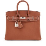 Fauve Barenia Faubourg Birkin 25 Palladium Hardware, 2023