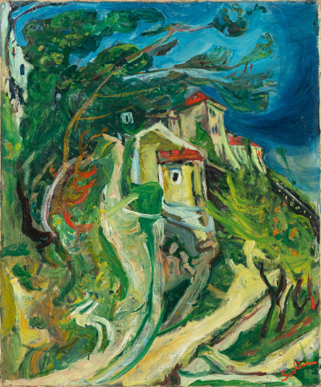 View full screen - View 1 of Lot 12. Paysage avec maison.