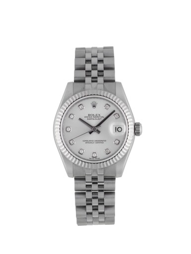 View full screen - View 1 of Lot 62. ROLEX | DATEJUST, REF 178274 STAINLESS STEEL WHITE GOLD AND DIAMOND-SET WRISTWATCH WITH DATE AND BRACELET CIRCA 2006.