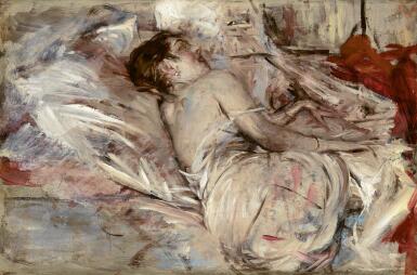 View full screen - View 1 of Lot 1. GIOVANNI BOLDINI | In the Artist's Studio.