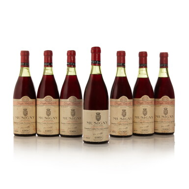 View full screen - View 1 of Lot 398. Musigny, Cuvée Vieilles Vignes 1969 Comte Georges de Vogüé (5 BT).
