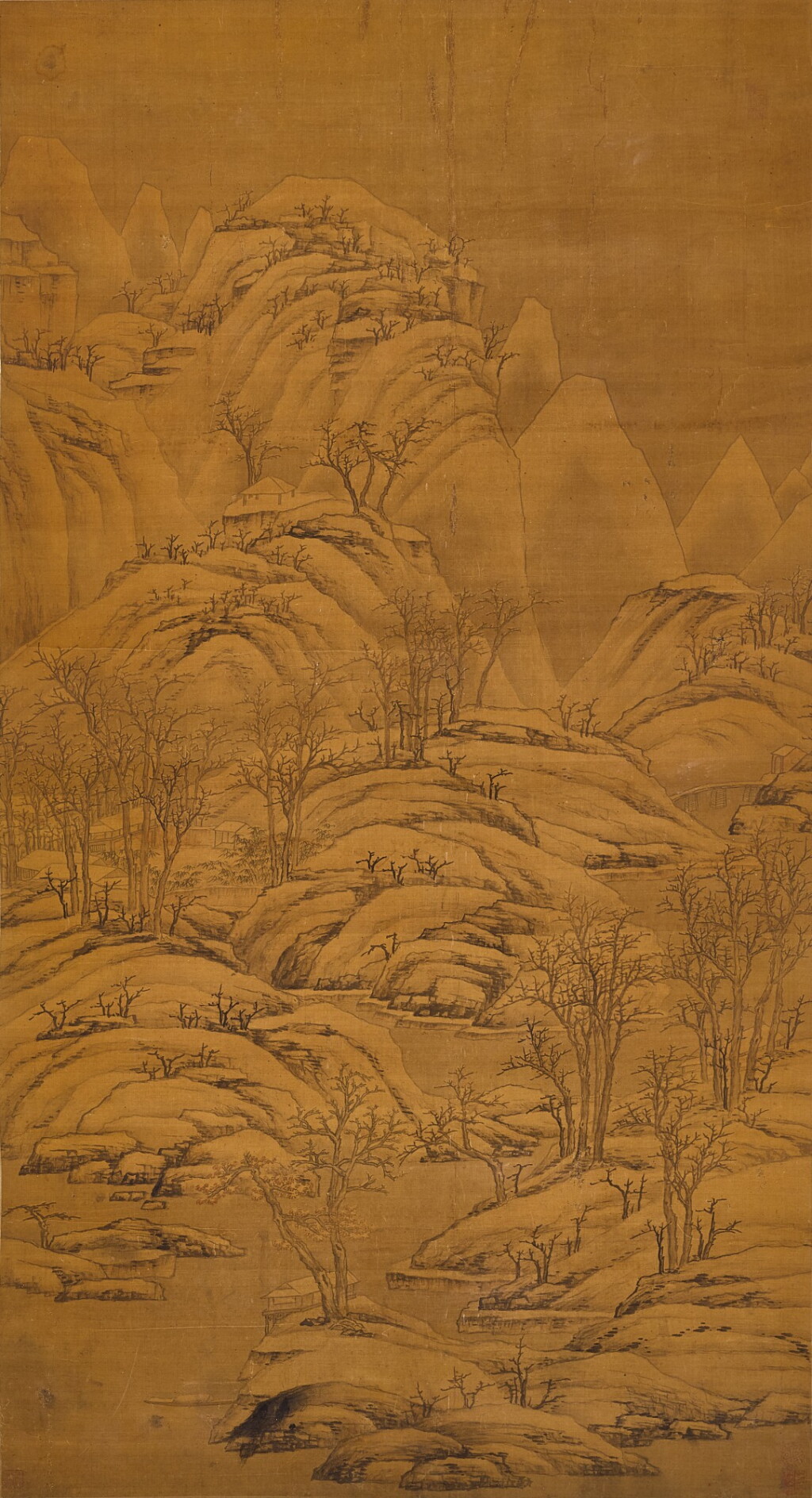 View full screen - View 1 of Lot 879. Anonymous (Qing Dynasty) 佚名(清) | Snow Landscape 雪景 .