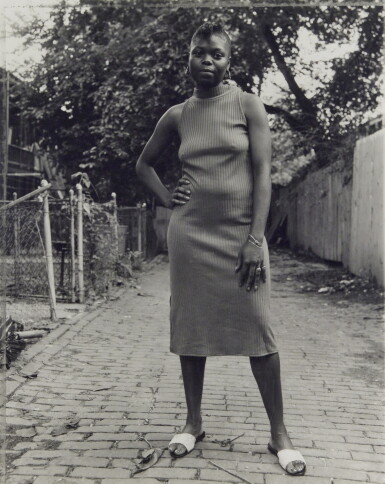 View full screen - View 1 of Lot 906. A Young Woman Between Carrolburg Place and Half Street, Washington, D. C. .