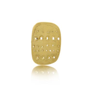 View full screen - View 1 of Lot 86. 'Concetto Spaziale' brooch | Spilla 'Concetto Spaziale' .