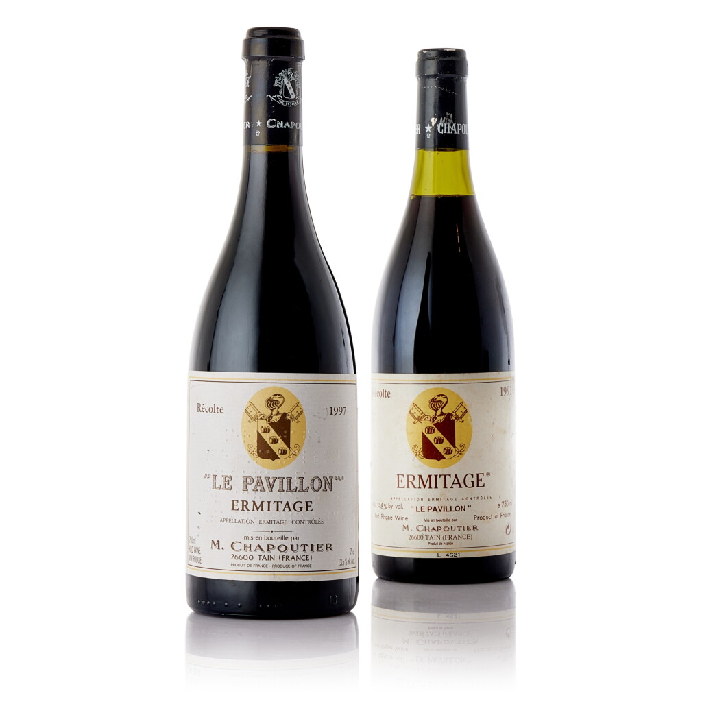 View full screen - View 1 of Lot 6322. Ermitage, Le Pavillon 1991 & 1995 Chapoutier (5 BT).