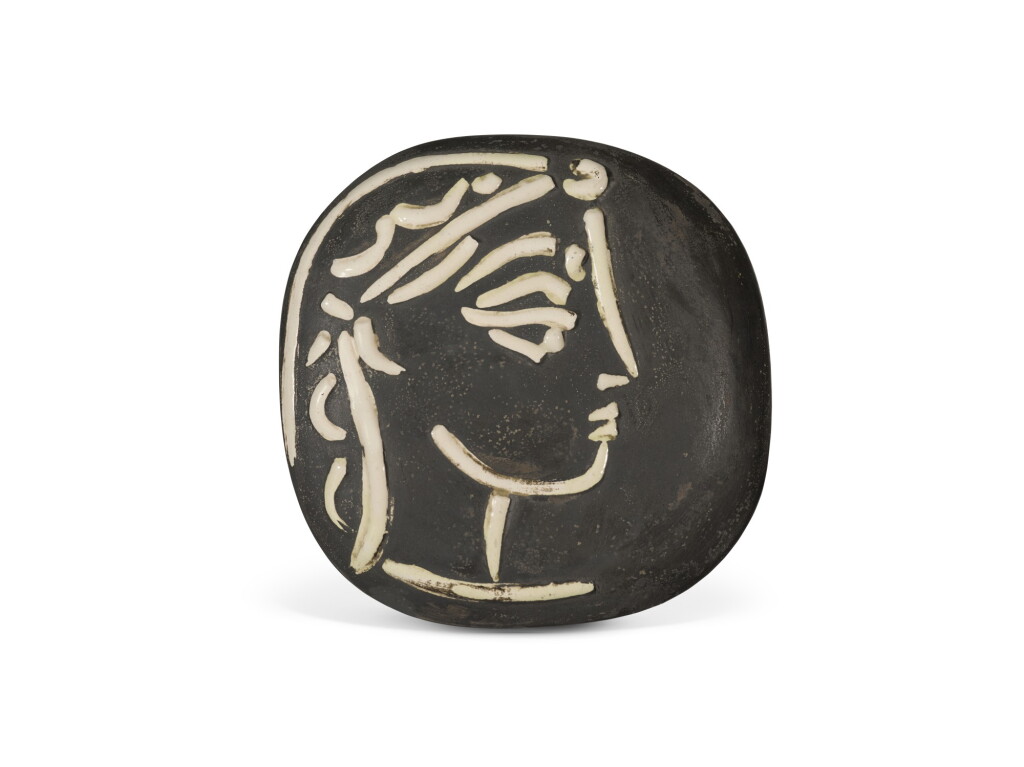 View full screen - View 1 of Lot 64. Profil de Jacqueline (A. R. 385).