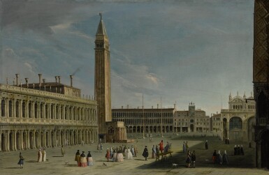 View full screen - View 1 of Lot 285. APOLLONIO DOMENICHINI, FORMERLY CALLED THE MASTER OF THE LANGMATT FOUNDATION VIEWS | VENICE, A VIEW OF PIAZZA SAN MARCO, LOOKING NORTH.