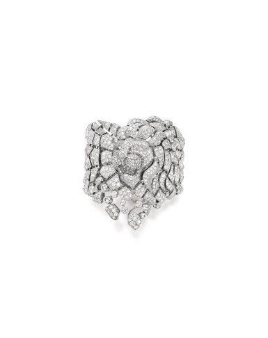 View full screen - View 1 of Lot 1639. Chanel | 'Sous le Signe du Lion' Diamond Bangle | 香奈兒 | 'Sous le Signe du Lion' 鑽石手鐲.