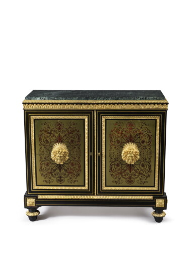 View full screen - View 1 of Lot 779. A GILT BRONZE-MOUNTED BOULLE MARQUETRY AND EBONY MEUBLE D'APPUI STAMPED E. LEVASSEUR , LATE 18TH/EARLY 19TH CENTURY.